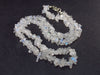 Chandrakanta Moonstone!! Set of Three Natural Glow from Inside Moonstone Free Form Bead Necklace - 18" Each