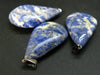 Lot of 3 Natural Sodalite Pendants from Canada