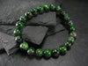 Ruby in Zoisite Genuine Bracelet ~ 7 Inches ~ 8mm Round Beads