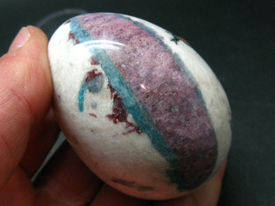 Rarest Paraiba Copper Blue Tourmaline Egg From Brazil - 2.4"