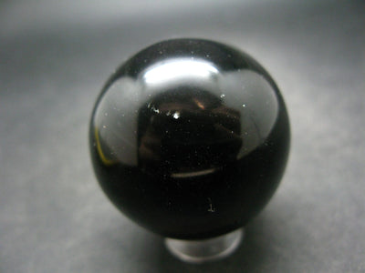Black Obsidian Sphere From Mexico - 1.4" - 61.4 Grams