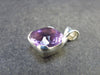 Genuine Rich Purple Faceted Amethyst Sterling Silver Pendant From Brazil - 0.7" - 3.72 Grams