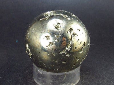 Pyrite Crystallized Sphere From Peru - 1.7" - 172 Grams