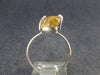 Fabulous Untreated Imperial Topaz 925 Silver Ring from Brazil - 2.56 Grams - Size 7.75