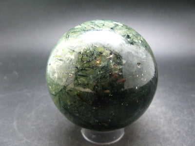 Unusual Green Prehnite Prenite & Epidote Sphere from Mali - 2.8"