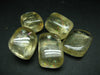 Lot of 5 natural tumbled Golden Yellow Calcite from China