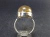 Fine Rutilated Quartz Silver Ring from Brazil - 14.4 Grams - Size 11.5