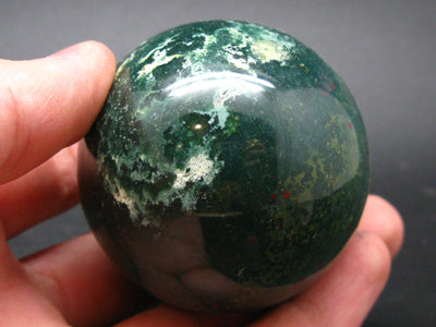 Rare Bloodstone Jasper Sphere Ball From India - 2.0"