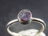 Natural Raw Gemmy Amethyst Crystal Sterling Silver Ring from Brazil - Size 5.5