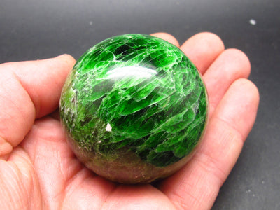 Gem Chrome Diopside Ball Sphere From Russia - 2.0" - 235 Grams