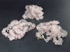 Symbol of Love and Beauty!! Lot of Three Natural Rose Quartz Crystal Free Form Bead Necklace from Brazil - 18" Each