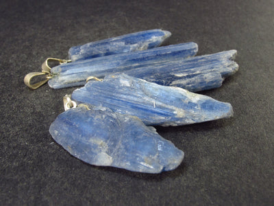 Lot of 5 Blue Kyanite (Paraiba) Crystal Pendants FromTanzania
