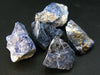 Lot of 5 Natural Raw Sodalite Crystal from Canada