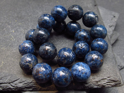 Blue Cobalt Spinel Genuine Bracelet ~ 7 Inches ~ 10mm Round Beads