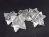Lot of 5 Clear Quartz Crystal Merkabas from Brazil
