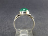 Malachite Cabochon Silver Ring - 3.58 Grams - Size 6.5