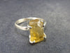 Fabulous Untreated Imperial Topaz 925 Silver Ring from Brazil - 2.56 Grams - Size 7.75