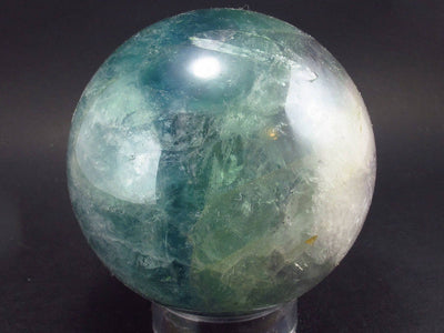 Gem Purple + Green Fluorite Sphere from China - 2.5 "