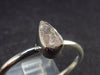 Pink Beryl!! Natural Raw Morganite Silver Ring From Brazil - Size 10 - 2.17 Grams