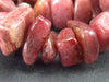 Rare Thulite Necklace Beads From Norway - 18"