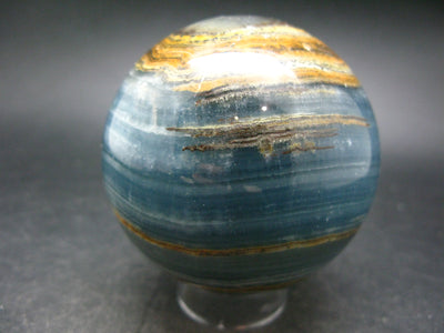 Stunning Lemurian Aquatine Blue Calcite Ball Sphere From Argentina - 2.7" - 476.9 Grams