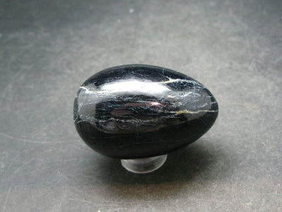 Black Tourmaline Schorl 1.9" Egg From Brazil - 70.8 Grams