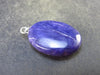 Rare High-Quality Charoite Pendant In SS From Russia - 1.2" - 5.4 Grams