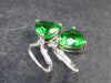 Helenite Gaia Stone Gem Sterling Silver Earrings From Washington - 1.6 Carats