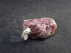 Rare Red Eudialyte Silver Pendant from Quebec, Canada - 1.3" - 6.13 Grams