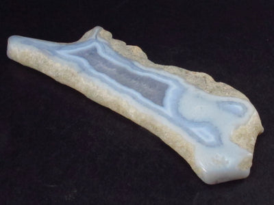 Rare Blue Lace Holly Chalcedony Agate Slab From Malawi - 4.5" - 55 Grams