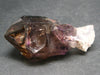 Elestial Amethyst Crystal Sceptered on Thin Stem from Zimbabwe - 66.8 Grams - 3.0"