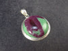 Ruby In Zoisite Silver Pendant from India - 1.3" - 6.7 Grams