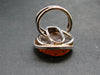 Natural Baltic Amber 925 Silver Ring - Size Adjustable