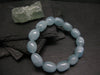 Aquamarine Genuine Bracelet ~ 7 Inches ~ 15mm Barrel Beads