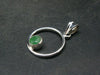 Tsavorite Faceted Green Garnet Sterling Silver Pendant From Tanzania - 2.9 Grams - 1.2"