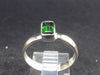 Modern Style Design!! Natural Faceted Intense Forest Green Chrome Diopside 925 Sterling Silver Ring - 2.6 Grams - Size 8.25