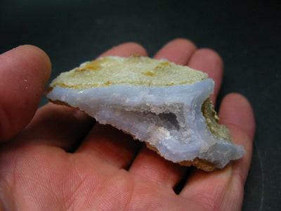 Rare Blue Lace Holly Chalcedony Agate Raw Piece From Malawi - 2.7"