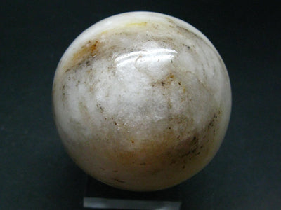Rare White Barite Sphere From Norway - 1.9"