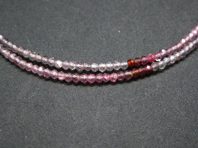 Lightweight Gem Sparkly Faceted Multi-Color Tiny 2mm Round Beads Necklace from Vietnam - 17.5"