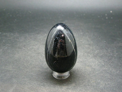 Black Tourmaline Schorl 1.9" Egg From Brazil - 70.8 Grams