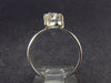 Fine Clear Natural Herkimer Diamond Silver Ring From New York - Size 8 - 2.42 Grams