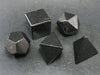 Shungite Polished 5 Piece Geometry Set From Russia