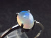 Natural Cabochon Opal 925 Sterling Silver Ring from Ethiopia - 1.20 Grams - Size 8