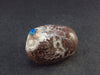 Cavansite on Stilbite Tumbled Stone From India - 1.2" - 21.0 Grams