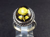 Hand Carved Baltic Amber 925 Silver Cameo Rose Flower Ring - 6.8 Grams - Size Adjustable