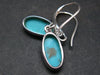 Nice Natural Turquoise Sterling Silver Stud Earrings from Mexico - 7.94 Gramms