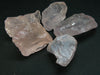 Symbol of Love and Beauty!! Lot of Five Gemmy Rough Rose Quartz From Madagascar