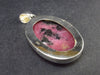 Pink Rhodonite Silver Pendant From Brazil - 2.2" - 23.0 Grams