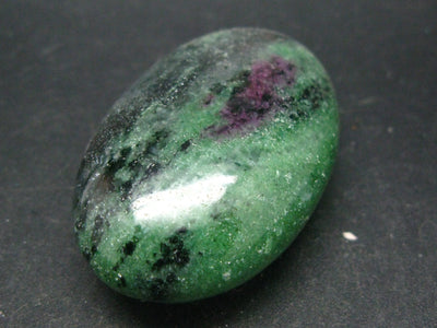 Ruby In Zoisite Tumbled Stone From Tanzania - 2.1" - 59.8 Grams