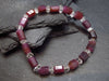 Ruby & Herkimer Diamond Genuine Bracelet ~ 7 Inches ~ 10mm Facetted Beads